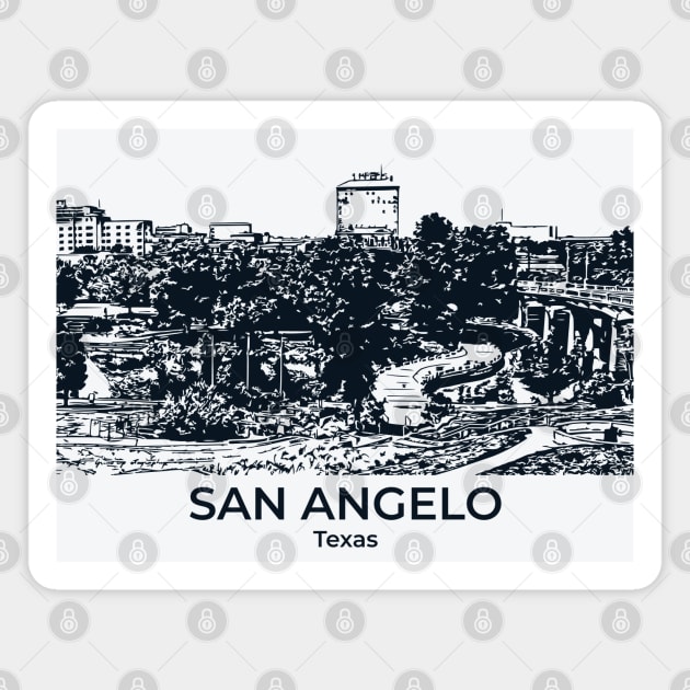 San Angelo - Texas Magnet by Lakeric